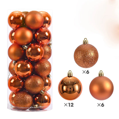 24-Piece Christmas Bauble Ornament Set