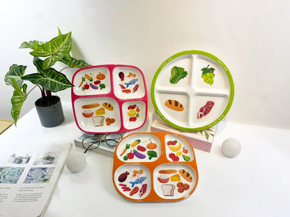Melamine Divided Dinner Plate