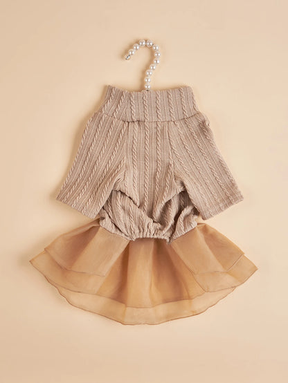 Knitted Dog Tutu Dress for Small Dogs