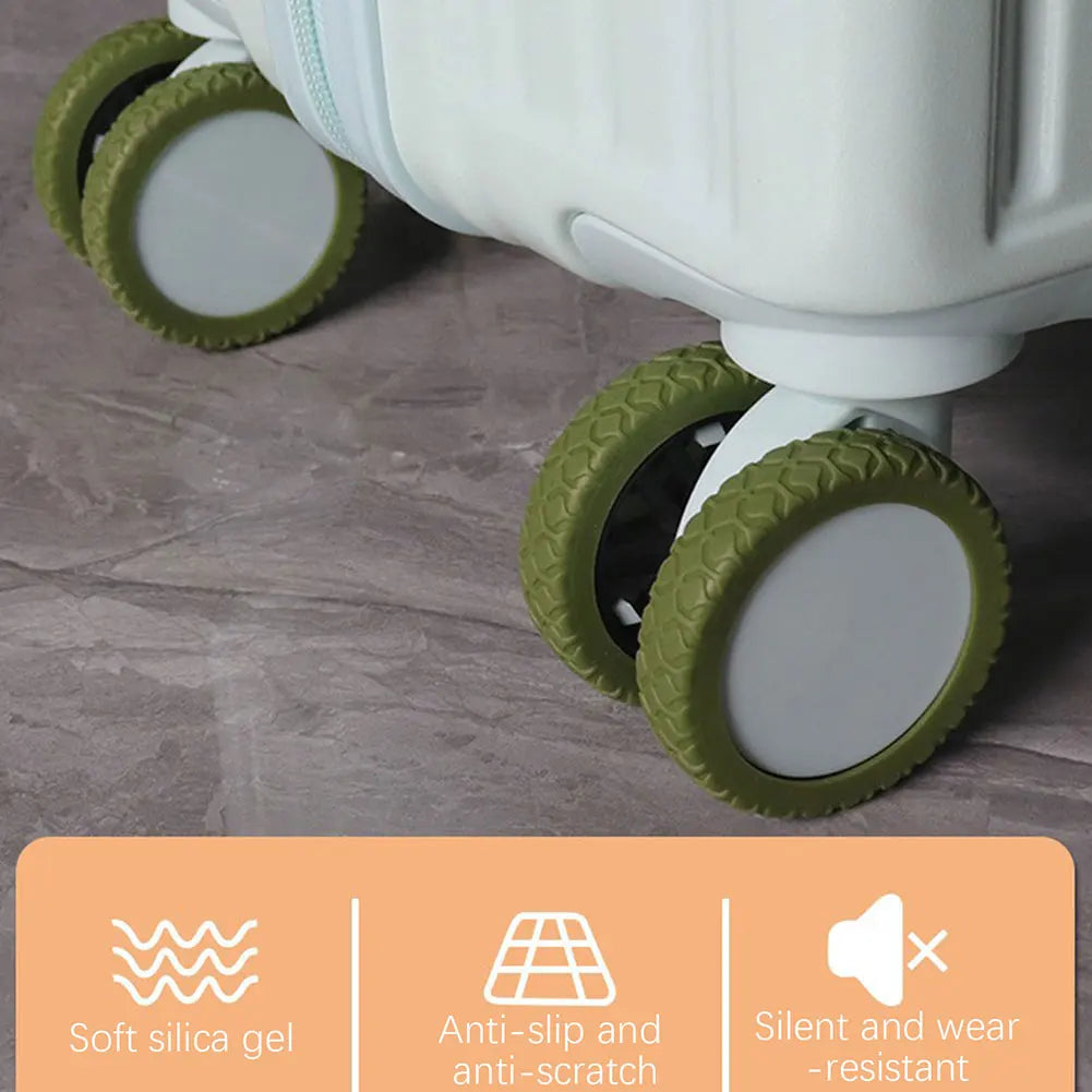 Silicone Luggage Wheel Protector Covers
