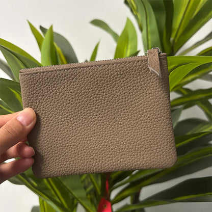 Genuine Top Grain Cow Leather Zip Wallet