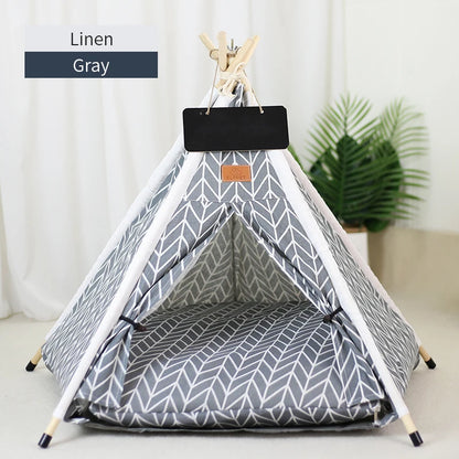 Pet Teepee Tent House with Cushion