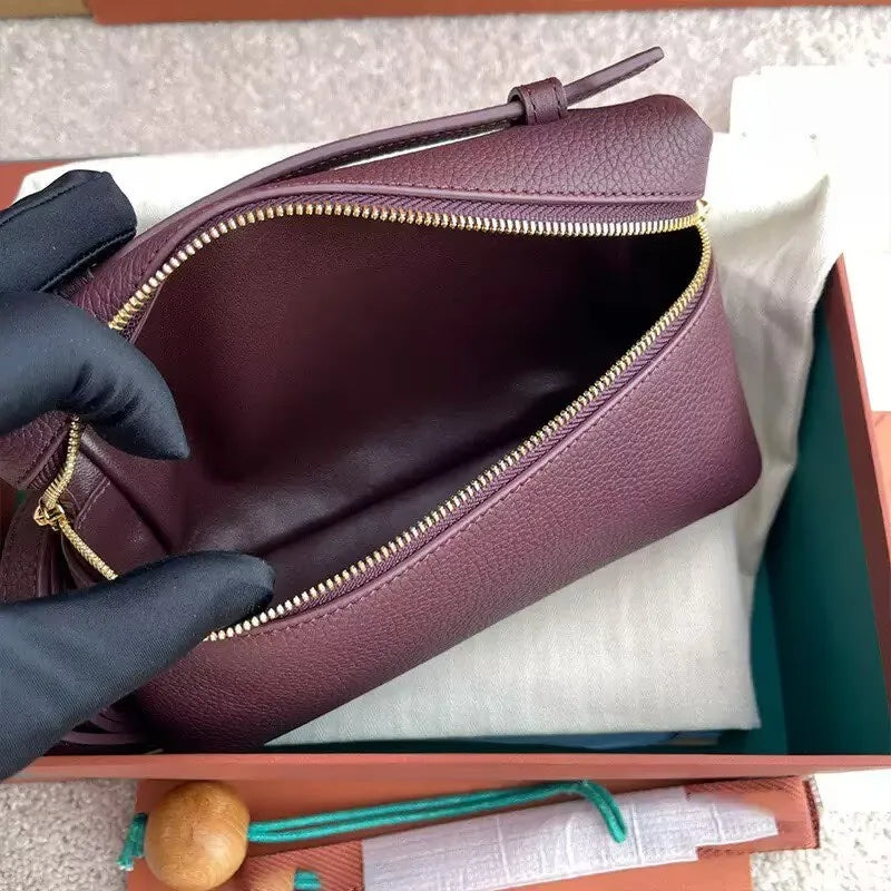 Women’s Genuine Leather Small Boston Bag