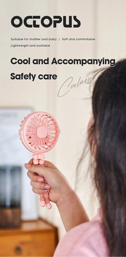 Portable Flexible Tripod Fan