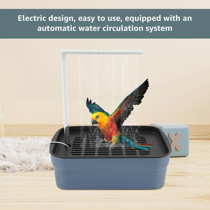 Automatic Bird Bath with Circulating Water Fountain