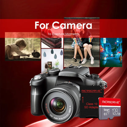 Class 10 High-Speed MicroSD Card with SD Adapter