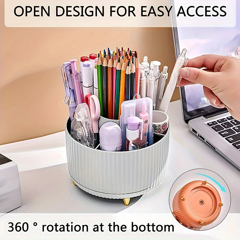 360° Rotating Desktop Pen Organiser