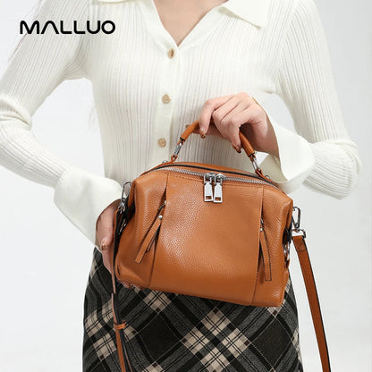 Women’s Genuine Cowhide Leather Shoulder Bag