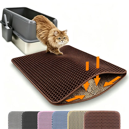 Double-Layer Waterproof Cat Litter Mat