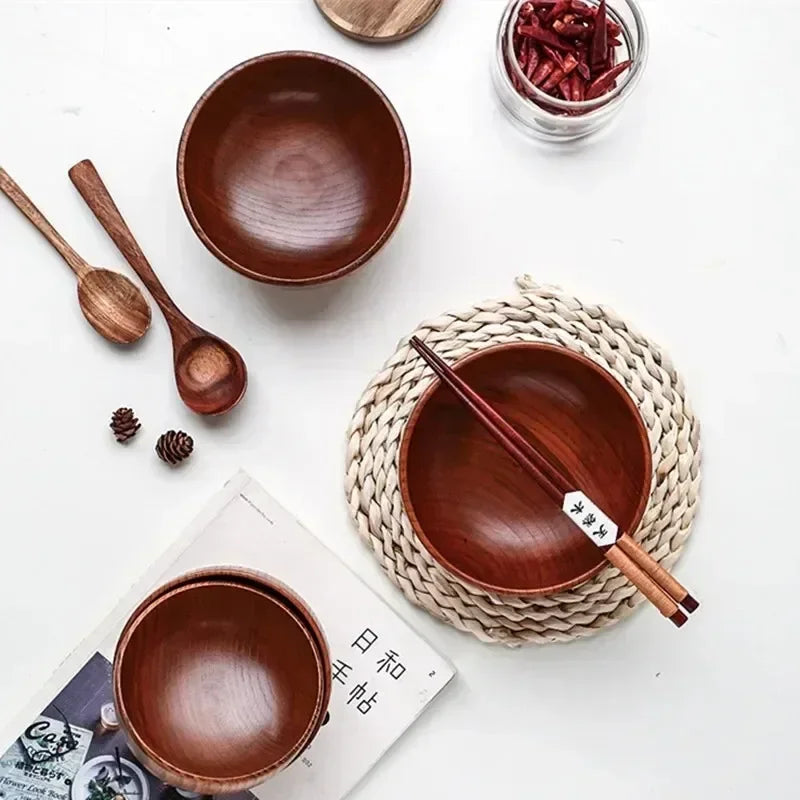 Japanese Style Wooden Bowl