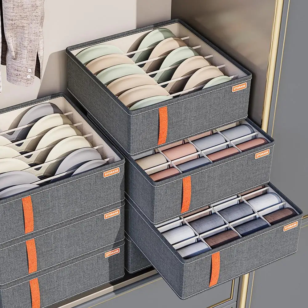 Drawer Underwear Organizer Storage Box with Compartments