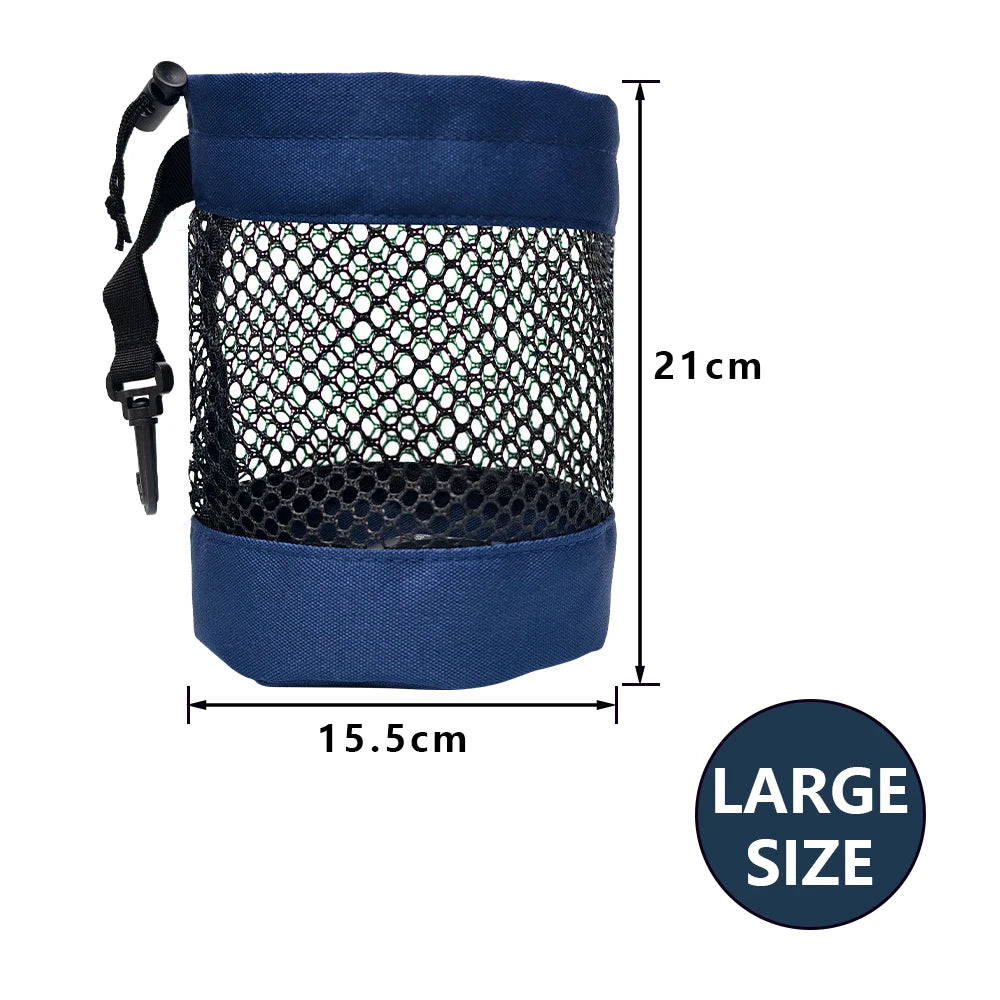 Golf Ball Storage Bag with Drawstring Closure