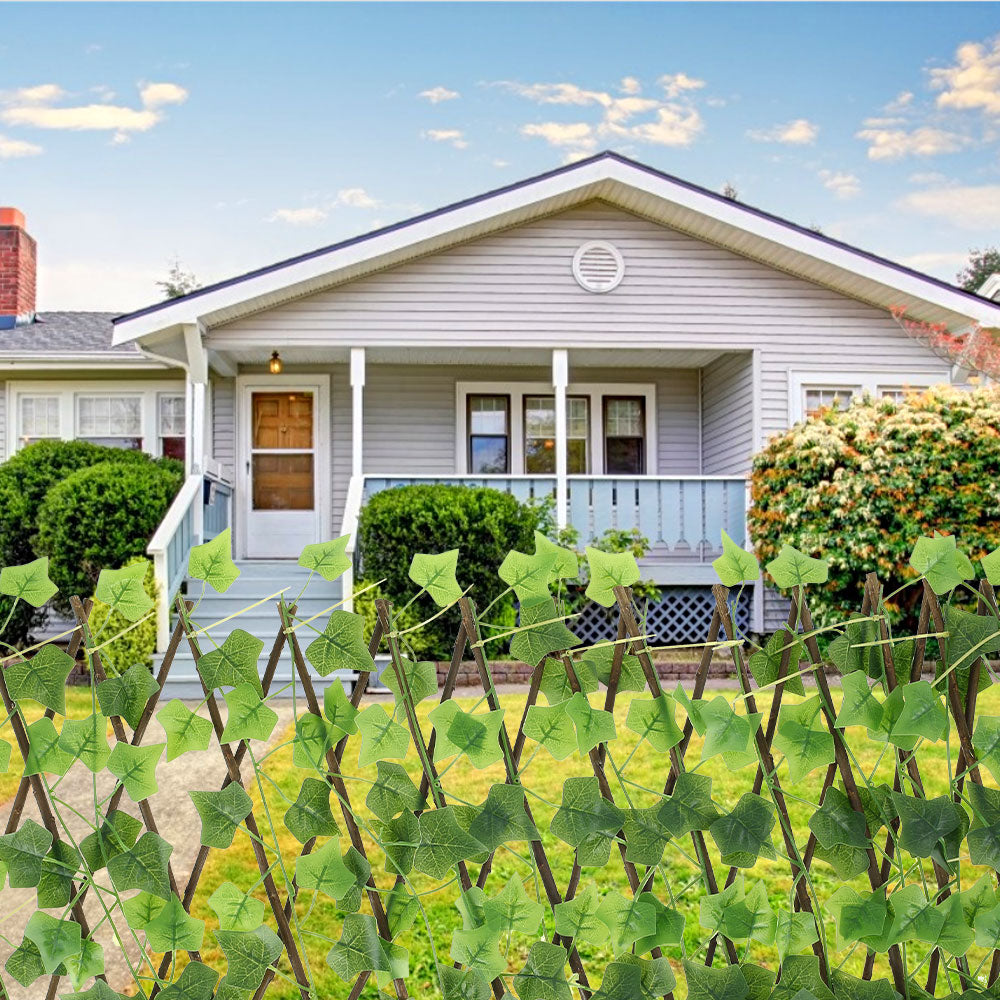 Expandable Artificial Ivy Privacy Fence