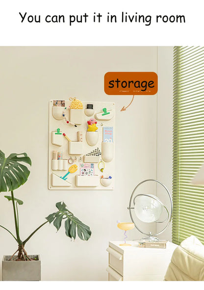 Wall-Mounted Modular Storage Organiser Board