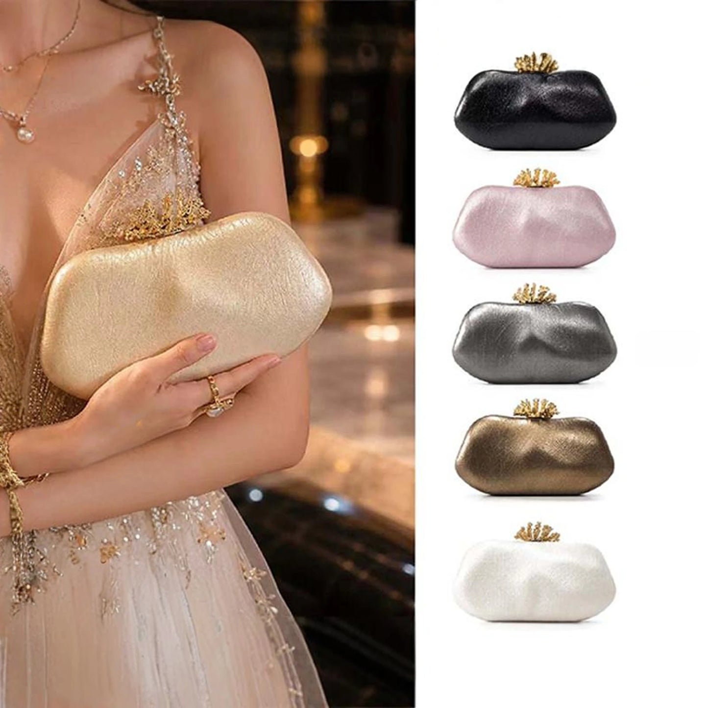 Elegant Shell Evening Handbag