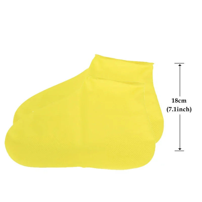 Reusable Shoe Covers – Waterproof Shoe Covers Silicone Anti-Slip Rain Boots Solid Polyester Universal