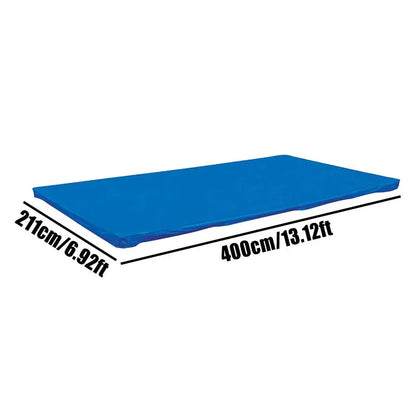 Outdoor PE Pool Cover with Windproof Ropes & Dust Protection