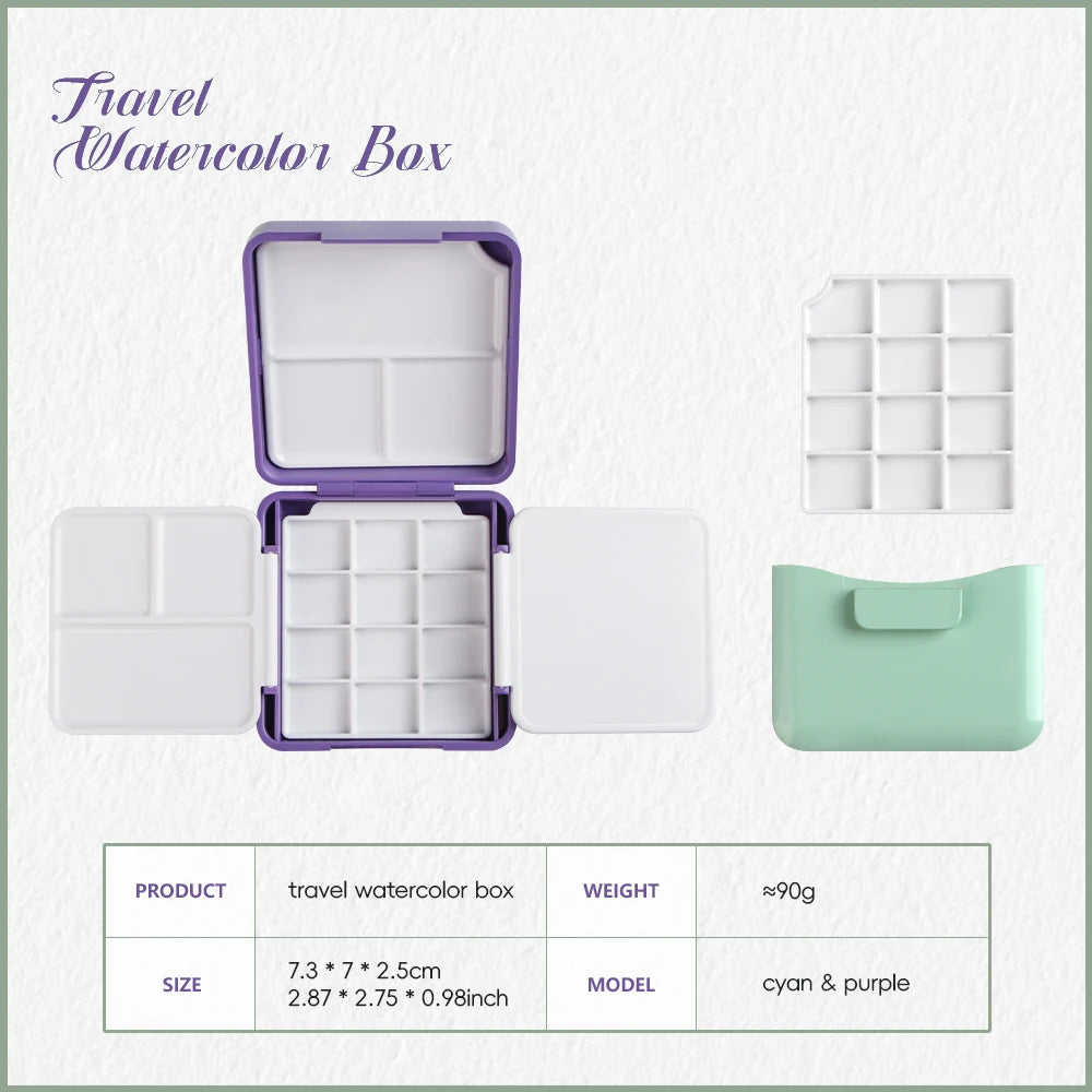 SeamiArt Portable Watercolour Palette Box