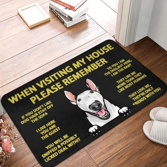Bull Terrier Non-Slip Door Mat