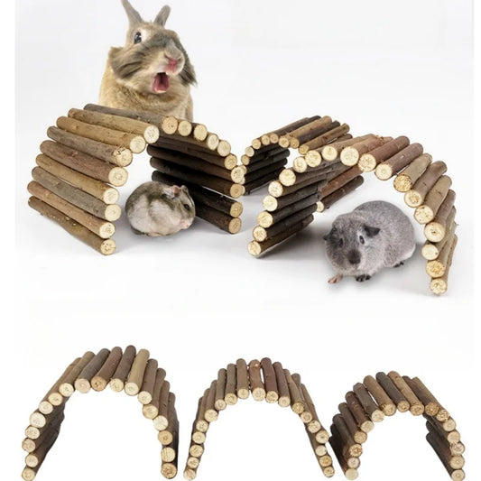 Natural Willow Bridge & Chew Toy for Small Pets