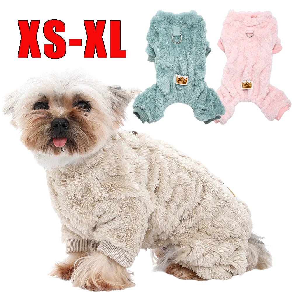 Soft Fleece Dog Jumpsuit