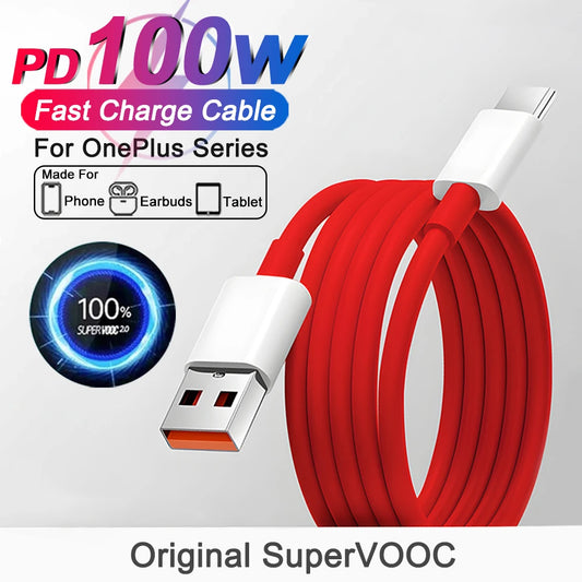 OnePlus 100W SuperVOOC Fast Charging USB-C Cable