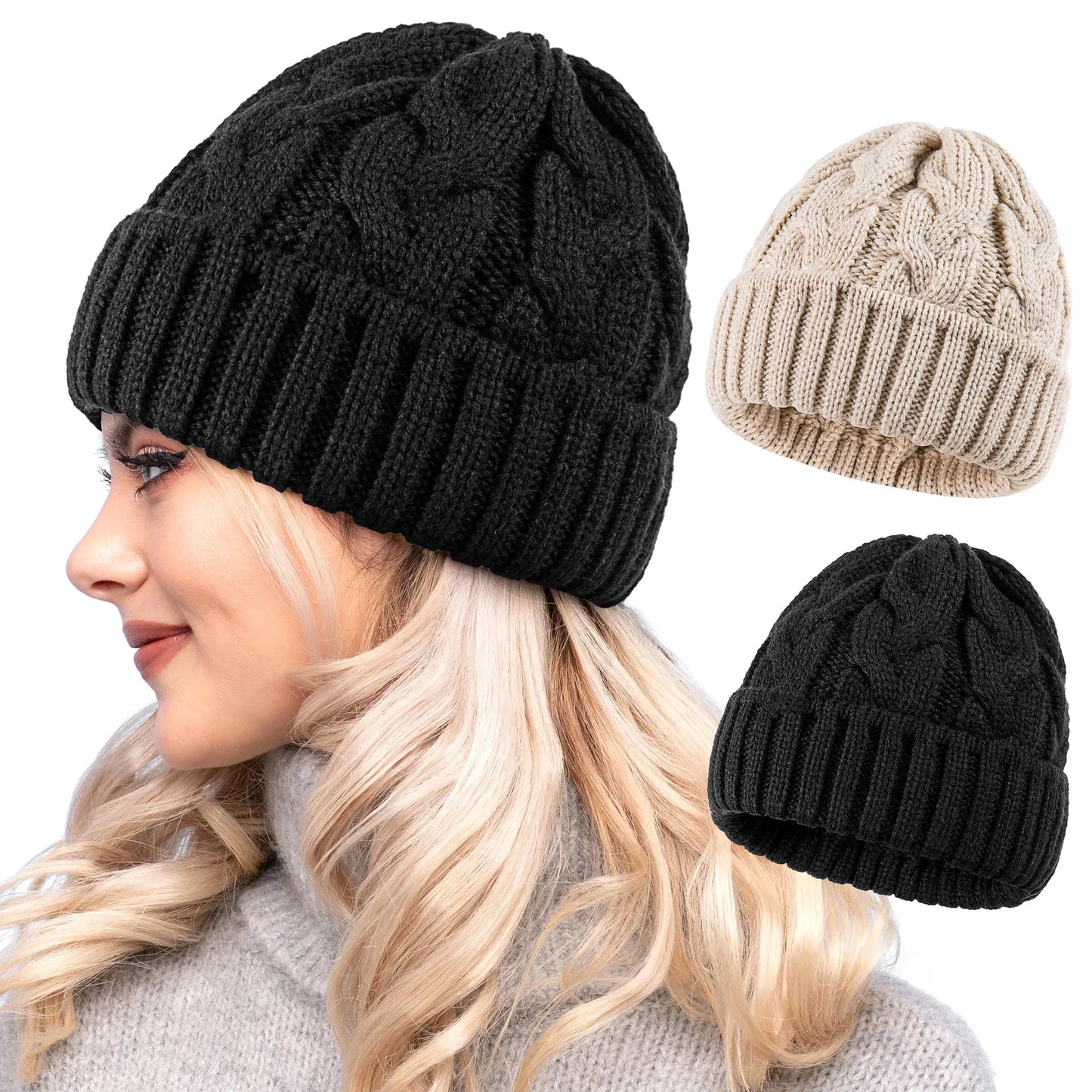 Winter Knitted Warm Beanie Hat