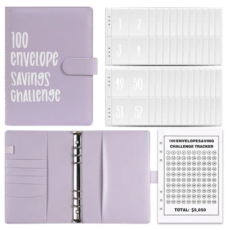 100 Envelope Savings Challenge Binder