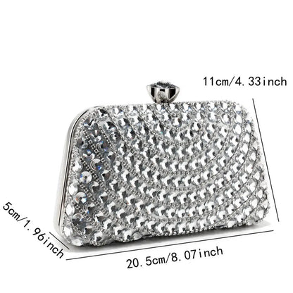 Acrylic Rhinestone Evening Clutch