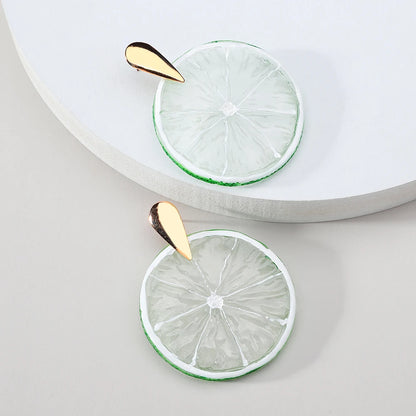 Acrylic Fruit Big Earrings