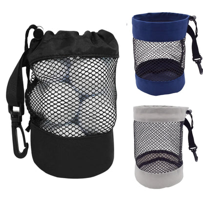 Golf Ball Storage Bag with Drawstring Closure