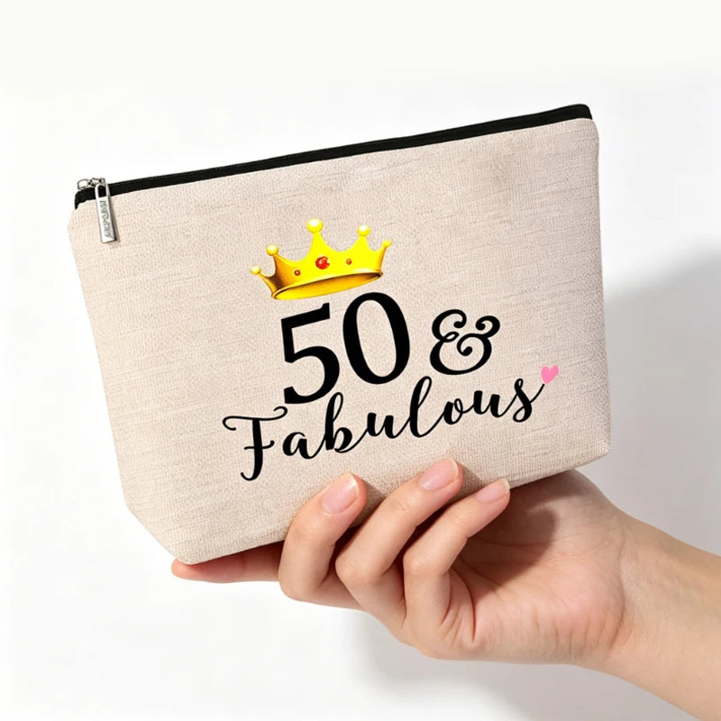 Birthday Cosmetic & Travel Toiletry Pouch for Women