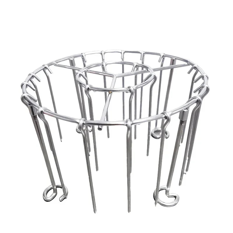 Stainless Steel Vertical Grill Rack with 23 Skewers