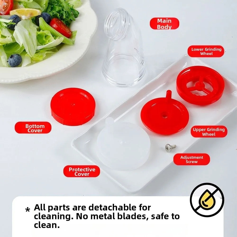 Hand-Rotated Sesame Seed Grinder with Storage Container