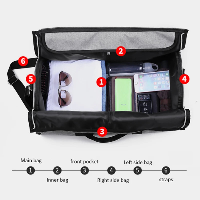 Portable Luxury Suit Storage Bag 2 in 1