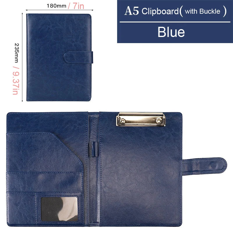 A5/B5 Executive Leather Padfolio Clipboard