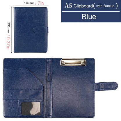 A5/B5 Executive Leather Padfolio Clipboard