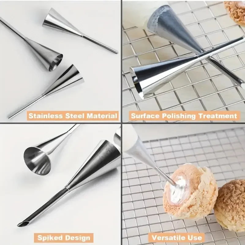 Professional Cake Decorating & Cream Filling Piping Tips Set
