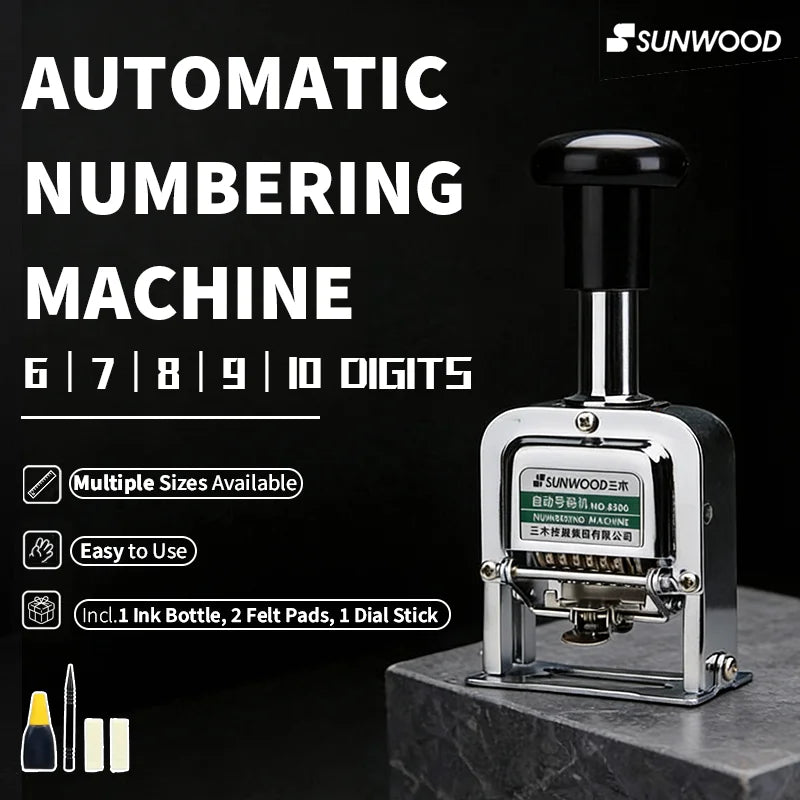 Automatic Self-Inking Numbering Stamp
