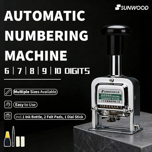 Automatic Self-Inking Numbering Stamp