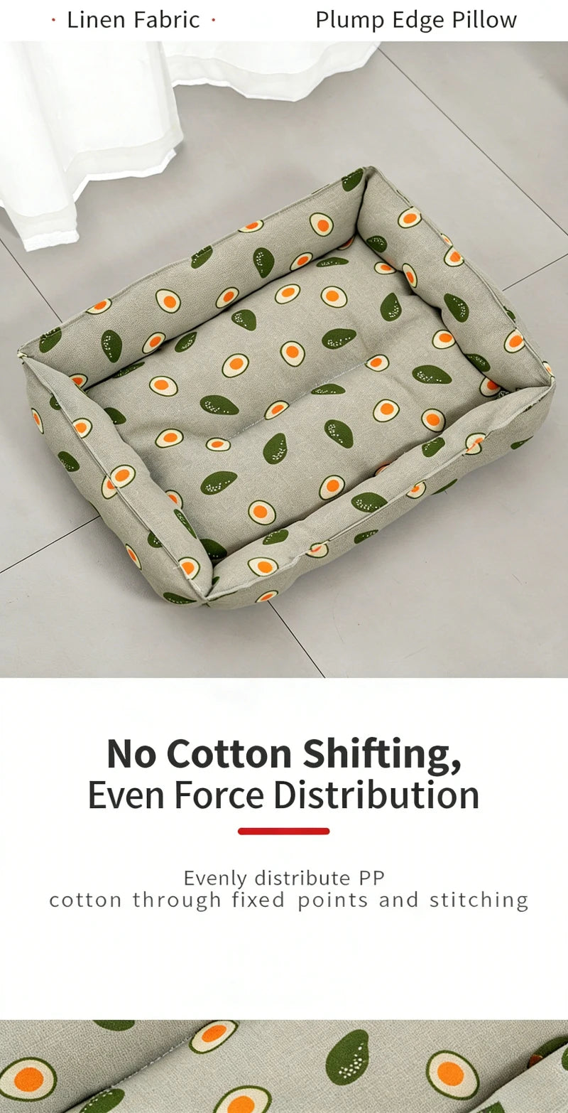 Linen Cooling Pet Sofa Bed