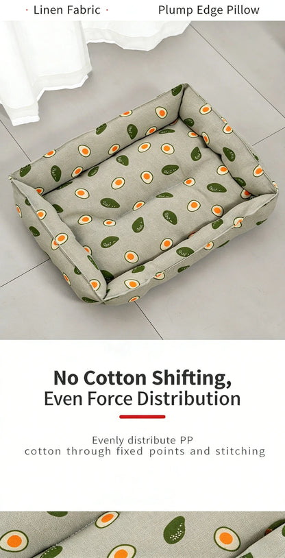 Linen Cooling Pet Sofa Bed