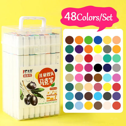 24-80 Colors Art Oily Marker Pen Set