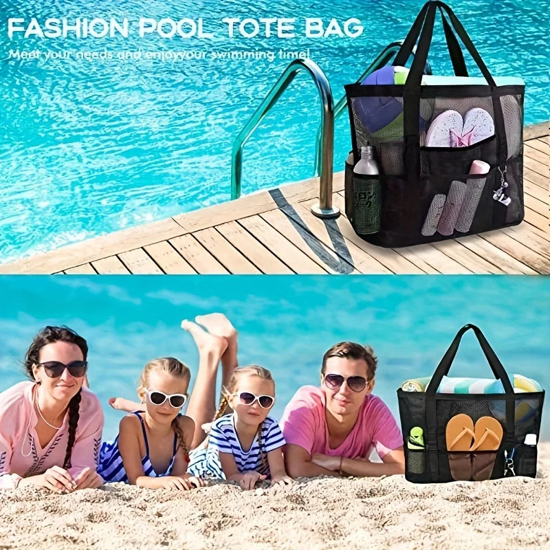 Large Mesh Beach Tote Bag
