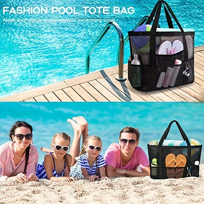 Large Mesh Beach Tote Bag