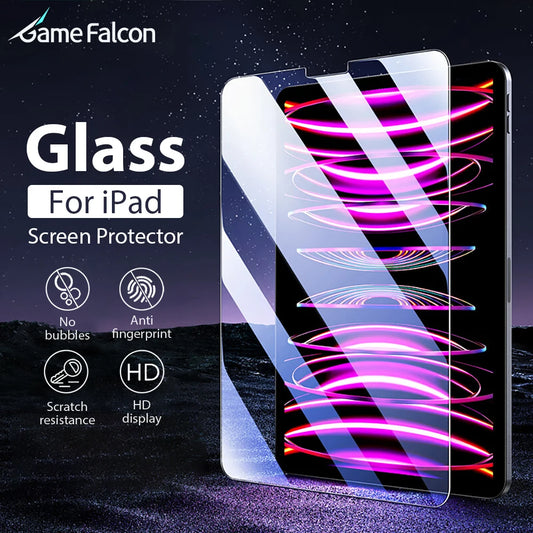Tempered Glass Screen Protector for iPad Pro, Air, Mini & iPad Models