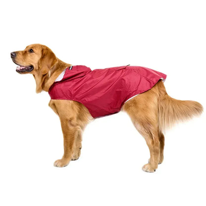 Waterproof Hooded Dog Raincoat
