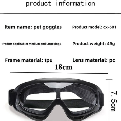 Anti-UV Pet Sunglasses for Outdoor Adventures & Travel