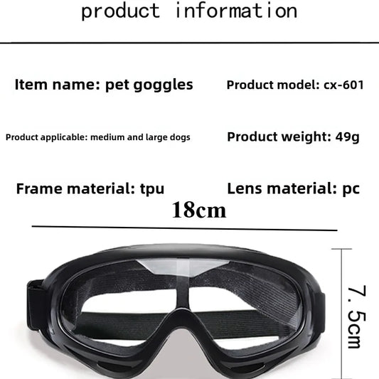 Anti-UV Pet Sunglasses for Outdoor Adventures & Travel