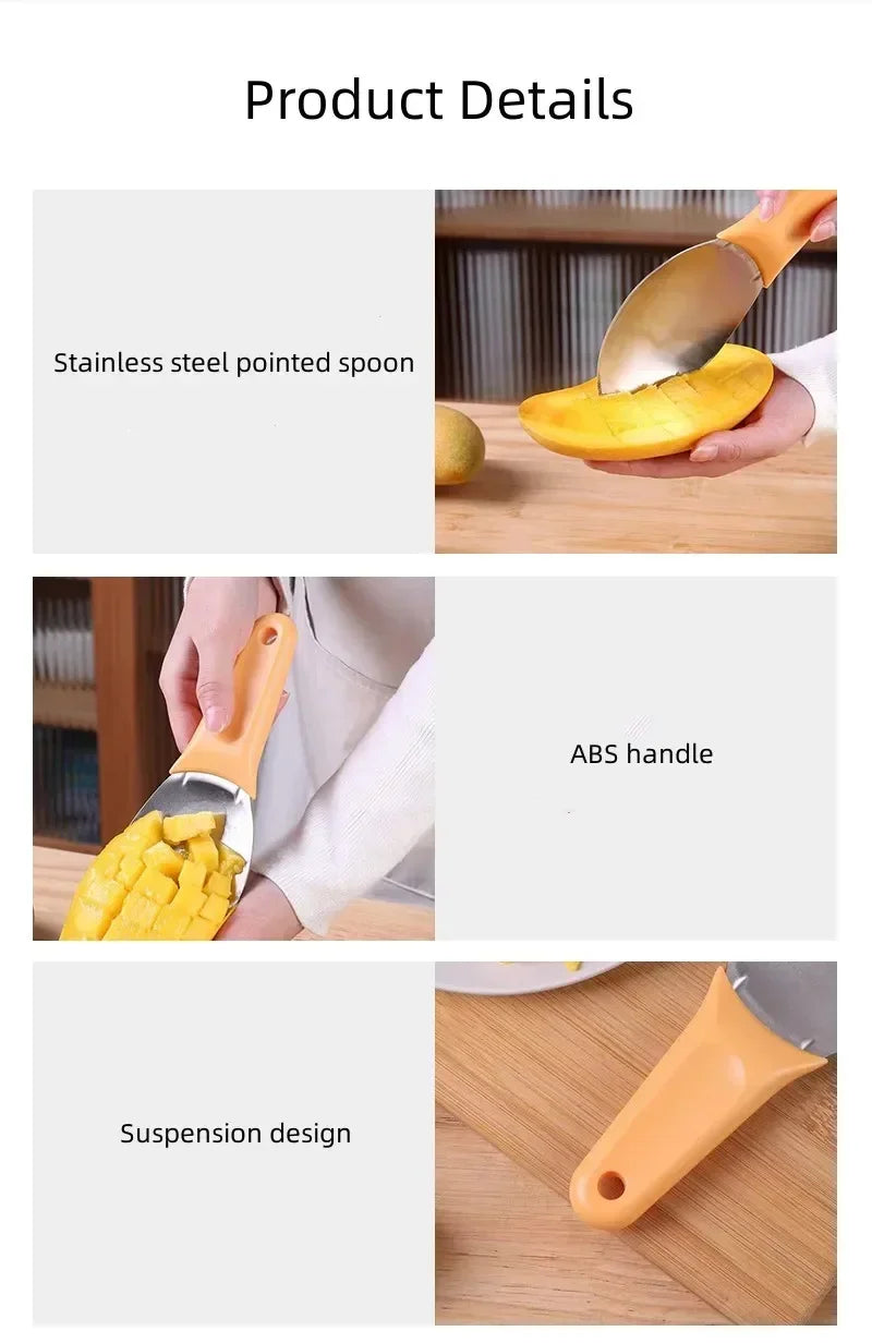 Multifunctional Mango Slicer & Dicer Tool